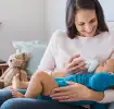 Feeding a baby with formula milk