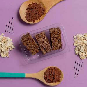 cocoa vanilla protein flapjack photo